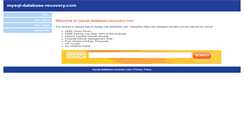 Desktop Screenshot of mysql-database-recovery.com